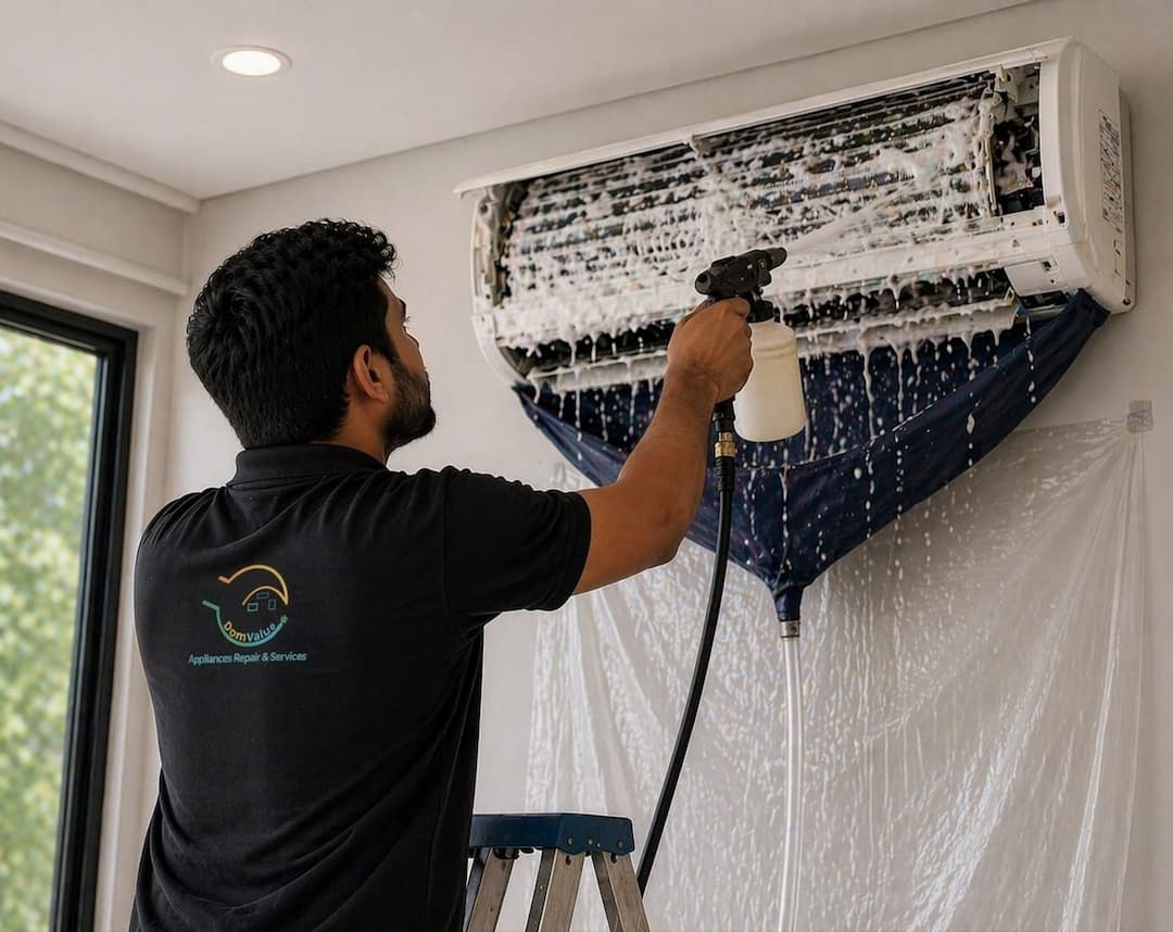 Split A/C Service( by foam spray)