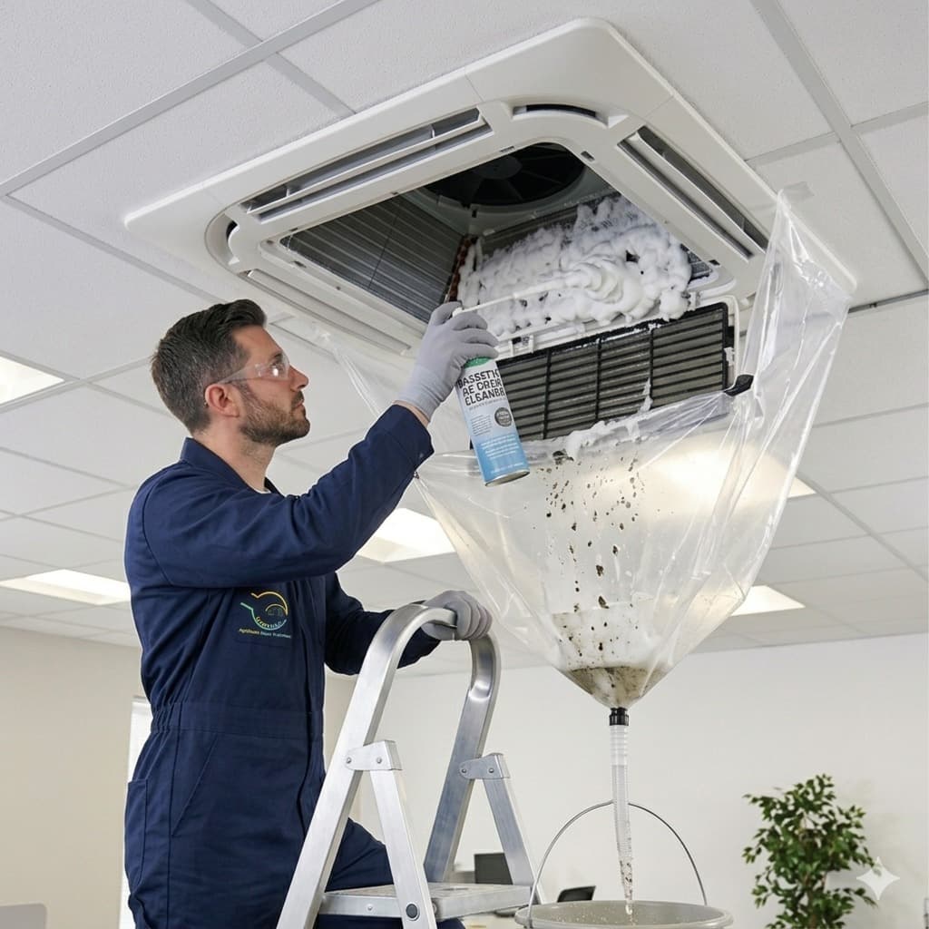 cassette A/C service (by foam)